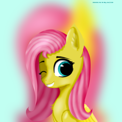 Size: 8000x8000 | Tagged: safe, artist:edenpegasus, fluttershy, pegasus, pony, g4, looking at you, smiling, smiling at you, solo