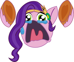 Size: 4087x3426 | Tagged: safe, artist:3500joel, pipp petals, pegasus, pony, g5, crying, emoji, faic, female, frown, mare, open mouth, pipp petals is best facemaker, simple background, solo, transparent background