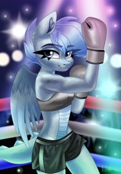 Size: 2867x4096 | Tagged: safe, artist:irinamar, oc, oc only, pegasus, anthro, solo