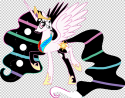 Size: 704x553 | Tagged: safe, princess celestia, alicorn, pony, g4, 1000 hours in ms paint, 101 dalmatian street, 101 dalmatians, crown, deepak (101 dalmatian street), hoof shoes, jewelry, necklace, regalia