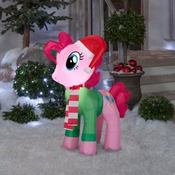 Size: 1000x1000 | Tagged: safe, pinkie pie, earth pony, inflatable pony, pony, g4, christmas, decoration, hearth's warming eve, holiday, inflatable, inflatable earth pony, merchandise, standing