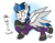 Size: 1210x935 | Tagged: safe, artist:whirlwindflux, oc, oc only, oc:whirlwind flux, pegasus, pony, eyebrows, frown, male, open mouth, pegasus oc, shadowbolts, signature, solo, spread wings, stallion, wings