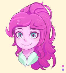 Size: 2324x2550 | Tagged: safe, artist:figs, pinkie pie, human, equestria girls, equestria girls series, g4, bust, female, high res, portrait, solo