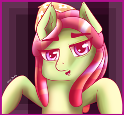 Size: 1024x950 | Tagged: safe, artist:meepars, tree hugger, earth pony, pony, g4, female, high, solo