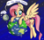 Size: 5100x4614 | Tagged: safe, artist:docwario, fluttershy, pegasus, pony, earth, female, jealous, macro, mare, moon, pony bigger than a planet, solo, space, tangible heavenly object