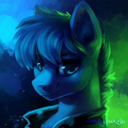 Size: 2000x2000 | Tagged: safe, artist:joellethenose, oc, oc only, pony, 2021, bust, clothes, high res, jacket, leather, leather jacket, male, old art, portrait, solo, stallion