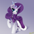 Size: 4000x4000 | Tagged: safe, artist:ser-p, princess platinum, rarity, pony, unicorn, g4, absurd resolution, cape, clothes, crown, cute, ear fluff, female, jewelry, looking at you, mare, raised hoof, regalia, smiling, solo