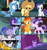 Size: 2000x2108 | Tagged: safe, screencap, apple bloom, starlight glimmer, sunburst, sweetie belle, trixie, twilight sparkle, zecora, alicorn, pony, zebra, ail-icorn, g4, interseason shorts, magic duel, my little pony: friendship is magic, princess twilight sparkle (episode), uncommon bond, alicorn amulet, baby, baby pony, babylight sparkle, bed, butt, cowboy hat, female, filly, foal, glimmer glutes, hat, high res, meme, twilight sparkle (alicorn), younger