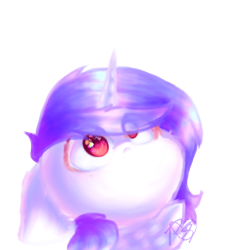 Size: 1432x1500 | Tagged: safe, artist:prettyshinegp, oc, oc only, pony, unicorn, bust, eye clipping through hair, female, horn, mare, signature, simple background, solo, transparent background, unicorn oc