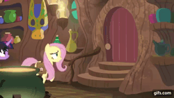 Size: 640x360 | Tagged: safe, screencap, fluttershy, twilight sparkle, a health of information, animated