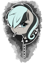 Size: 1400x2000 | Tagged: safe, artist:thebatfang, oc, oc only, pony, chains, collar, simple background, solo, transparent background