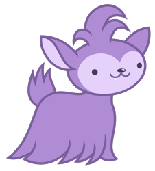 Size: 1625x1797 | Tagged: safe, artist:sketchmcreations, bloofy, whirling mungtooth, g4, growing up is hard to do, pet, purple, simple background, solo, transparent background, vector