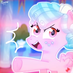 Size: 1280x1280 | Tagged: safe, artist:adeeramonstera, cozy glow, pegasus, pony, g4, antagonist, female, filly, foal, open mouth, solo