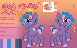 Size: 2153x1361 | Tagged: safe, artist:nootaz, oc, oc only, oc:may mache, pegasus, pony, chest fluff, cutie mark, pegasus oc, reference sheet, smiling, solo