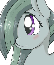 Size: 559x665 | Tagged: safe, artist:a.s.e, marble pie, earth pony, pony, g4, female, hair over one eye, mare, simple background, solo, white background