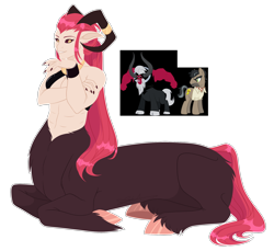 Size: 1800x1650 | Tagged: safe, artist:purplegrim40, oc, centaur, earth pony, pony, taur, crack ship offspring, magical gay spawn, male, offspring, parent:doctor caballeron, parent:lord tirek, simple background, stallion, transparent background