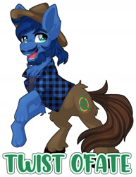 Size: 1280x1659 | Tagged: safe, artist:thehaywaiianhorse, oc, hybrid, clothes, male, shirt, simple background, solo, unmoving plaid, white background