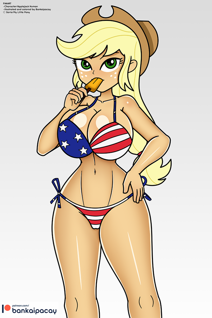 Suggestive Artist Bankaipacay Applejack Human Equestria