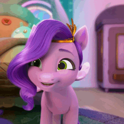 Size: 600x600 | Tagged: safe, screencap, pipp petals, pegasus, pony, g5, my little pony: make your mark, adorapipp, animated, cropped, cute, female, gif, mare, solo