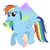 Size: 1100x1100 | Tagged: safe, artist:g4lleon, rainbow dash, pegasus, pony, g4, female, mare, solo