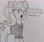 Size: 2844x2724 | Tagged: safe, artist:spoopygirl, posey (g5), earth pony, pony, g5, bow, clothes, dan vs, female, hair bow, jewelry, lineart, mare, necklace, posey can't catch a break, shirt, solo, tail, tail bow, traditional art