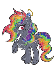 Size: 5088x6592 | Tagged: safe, artist:annuthecatgirl, oc, oc only, oc:princess bonquisha, oc:princess sugarlicious bonquisha shanana sparkle doombringer the 3rd, alicorn, pony, alicorn oc, chest fluff, donut steel, ear fluff, halo, hat, heart, heart eyes, horn, party hat, simple background, solo, traditional art, transparent background, wingding eyes, wings