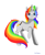 Size: 663x800 | Tagged: safe, artist:binikastar, oc, oc only, pony, unicorn, eyelashes, female, horn, mare, multicolored hair, rainbow hair, raised hoof, simple background, smiling, solo, unicorn oc, white background