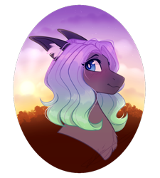 Size: 900x1000 | Tagged: safe, artist:purplegrim40, oc, oc only, earth pony, pony, bust, ear fluff, earth pony oc, female, mare, simple background, smiling, solo, transparent background