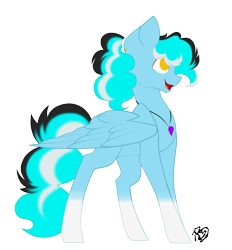 Size: 1855x2000 | Tagged: safe, artist:prettyshinegp, oc, oc only, pegasus, pony, coat markings, female, jewelry, mare, necklace, pegasus oc, signature, simple background, smiling, socks (coat markings), solo, transparent background