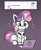 Size: 974x1200 | Tagged: safe, artist:pabbley, sweetie belle, pony, robot, robot pony, unicorn, captcha, colored sketch, computer, confused, drawthread, emanata, eye clipping through hair, eyebrows, eyebrows visible through hair, eyelashes, gradient background, laptop computer, mouse cursor, open mouth, sitting, solo, sweat, sweatdrops, sweetie bot