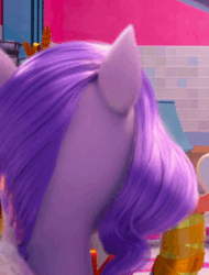 Size: 320x420 | Tagged: safe, screencap, pipp petals, pegasus, pony, g5, my little pony: make your mark, animated, cropped, female, gif, i watch it for the ears, mare, solo