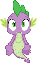 Size: 3000x5130 | Tagged: safe, artist:cloudy glow, spike, dragon, father knows beast, g4, .ai available, male, simple background, solo, transparent background, vector