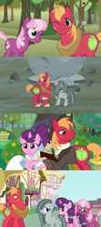 Size: 1280x2880 | Tagged: safe, edit, screencap, big macintosh, cheerilee, marble pie, sugar belle, earth pony, pony, unicorn, g4, hearthbreakers, hearts and hooves day (episode), the big mac question, awkward, embarrassed, female, friends, friendship, husband and wife, male, mare, ship:sugarmac, shipping, stallion, straight, then and now, this will end in laughs, uh oh, youtube link in the description