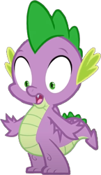 Size: 327x563 | Tagged: safe, edit, edited screencap, editor:pascalmulokozi2, screencap, spike, dragon, g4, sweet and smoky, background removed, open mouth, shocked, simple background, solo, transparent background, winged spike, wings