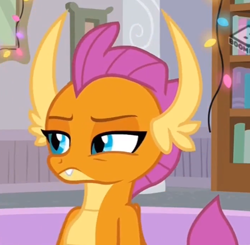 Size: 880x864 | Tagged: safe, screencap, smolder, dragon, g4, the hearth's warming club, cropped, dragoness, female, solo