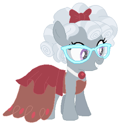 Size: 305x312 | Tagged: safe, artist:glittertiara, cozy glow, silver spoon, pony, g4, alternate hairstyle, cozy spoon, palette swap, recolor, simple background, solo, white background