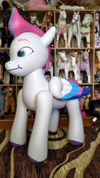 Size: 2574x4576 | Tagged: safe, artist:arniemkii, zipp storm, inflatable pony, pegasus, pony, g5, my little pony: a new generation, spoiler:g5, bootleg, female, hongyi, inflatable, inflatable toy, irl, mare, merchandise, photo, princess, solo