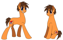 Size: 2500x1600 | Tagged: safe, artist:mindstormproductions, oc, oc only, oc:charming shadow, pony, unicorn, broken horn, horn, male, simple background, solo, stallion, white background