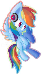 Size: 247x433 | Tagged: safe, artist:ultimatenightcore, rainbow dash, pegasus, pony, g4, female, pixel art, simple background, solo, transparent background