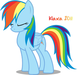 Size: 2485x2413 | Tagged: safe, artist:klaxa, rainbow dash, pegasus, pony, 2011, female, high res, mare, simple background, solo, transparent background