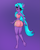 Size: 1555x1929 | Tagged: safe, artist:tomi_ouo, oc, oc only, oc:dee pad, unicorn, anthro, unguligrade anthro, ass, butt, clothes, female, headband, implied tail hole, large butt, looking at butt, looking back, looking down, mare, ripping clothes, shorts, solo, tail, tank top, tight clothing, wardrobe malfunction