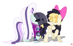Size: 1985x1258 | Tagged: safe, artist:dnastudiobrony, coloratura, songbird serenade, earth pony, pony, g4, my little pony: the movie, countess coloratura, duo, duo female, female, mare, simple background, smiling, transparent background, walking