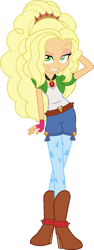 Size: 549x1457 | Tagged: safe, artist:iamsheila, artist:imperfectxiii, edit, vector edit, adagio dazzle, applejack, human, equestria girls, g4, adagio dazzle's boots, female, gem, palette swap, recolor, simple background, siren gem, solo, transparent background, vector