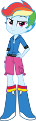 Size: 487x1640 | Tagged: safe, artist:iamsheila, artist:masem, edit, vector edit, rainbow dash, scootaloo, human, equestria girls, g4, female, hand on hip, palette swap, recolor, scootaloo's boots, simple background, solo, transparent background, vector