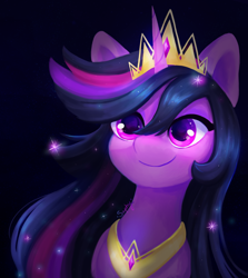 Size: 5344x6000 | Tagged: safe, artist:saphypone, twilight sparkle, alicorn, pony, g4, absurd file size, absurd resolution, bust, crown, cute, female, jewelry, mare, peytral, portrait, regalia, solo, twiabetes, twilight sparkle (alicorn)