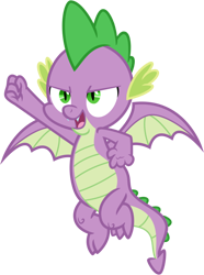 Size: 708x951 | Tagged: safe, artist:tajohnson6, spike, dragon, g4, molt down, flying, male, open mouth, simple background, solo, transparent background, vector, winged spike, wings