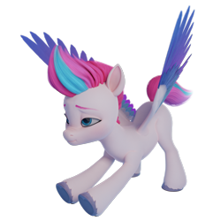 Size: 2048x2048 | Tagged: artist needed, safe, zipp storm, pegasus, pony, g5, 3d, blender, blender cycles, colored wings, female, high res, iwtcird, iwtcizs, mare, meme, multicolored hair, multicolored wings, render, simple background, solo, transparent background, wings