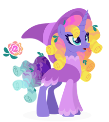 Size: 1024x1145 | Tagged: safe, artist:kabuvee, oc, oc only, pony, unicorn, female, hat, mare, simple background, solo, transparent background, witch hat