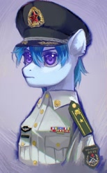 Size: 1040x1684 | Tagged: safe, artist:tingsan, oc, oc only, oc:v.piper, earth pony, pony, army, clothes, earth pony oc, eyebrows, hat, major, male, military hat, military uniform, pla, solo, stallion, uniform