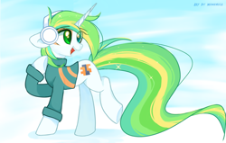 Size: 3240x2063 | Tagged: safe, artist:memengla, oc, oc only, pony, unicorn, high res, open mouth, open smile, smiling, solo